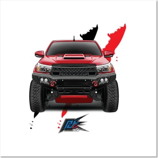 toyota hilux sw4 red Posters and Art